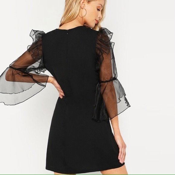 Black Mini Dress - Picture 2 of 3